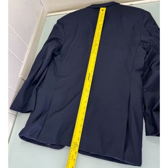Loro Piana Faconnable Blazer Sport Coat 50R Navy Blue 2 Button Double Vent - Picture 11 of 12